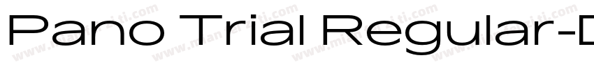 Pano Trial Regular字体转换